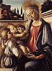 Madonna and Child and Two Angels by Sandro Botticelli